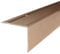PROVISTON | Treppenkante | Aluminium eloxiert | Bronze Hell | Breite 69 mm | Höhe 55 mm | Länge 2700 mm | Gebohrt | Treppenkantenprofil | Treppenwinkel | Winkelprofil | Kombiwinkel | 1 Stück