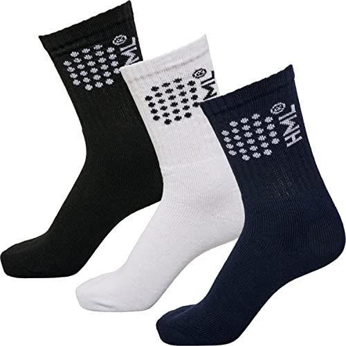 hummel hmlCOURT Socken 3er Pack F2200 schwarzblauweiss, 46-48 Herren