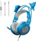 Somic G951S Blau Gaming-Headset mit Mikrofon, Mädchen Frauen Blau Katze Ohr-Kopfhörer mit 3,5-mm-Kabel für Xbox One, PS4, Smartphone