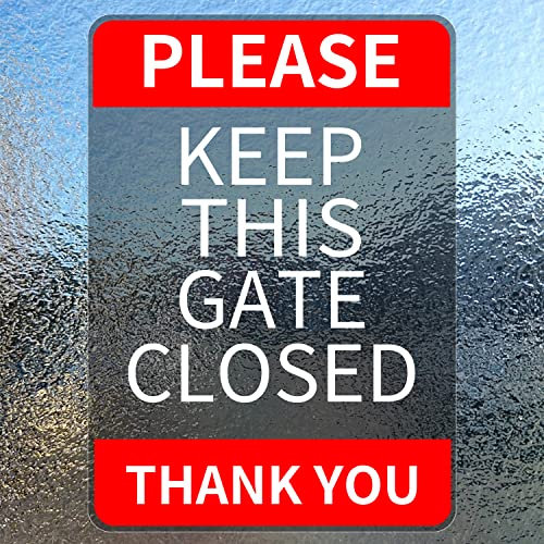 Si prega di tenere questo cancello chiuso cartello adesivo