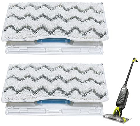 klaqian Reusable Mop Pad Refills Compatible with Shark VACMOP VM252 VM250 VM200 VM190 VC205 QM250, Vacuum Mop Pad Refills(2 Packs)