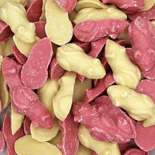 Pink & White Mice 225g Sweet Pouch