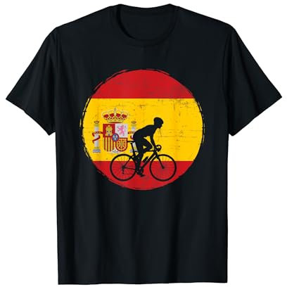 Entusiasta del ciclismo con bandera de España Camiseta