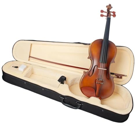 professionelle Geige 4/4 Akustische Violine Geige Birne Holz Saitenhalter Pegs Brasil Bogen Brücke Student Violine Zubehör KIT