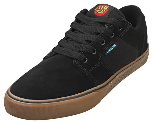 Etnies Herren Barge Ls X Santa Cruz Skateschuh, Schwarz (Black/Gum), 44 EU