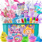 YOPINSAND DIY Slime Kit, Slime Making Kit for Girls, Butter & Cloud Slime with Add-ins, Foam Balls, Charms, Glitters, Party Favors Gift Toys for Kids 6-12