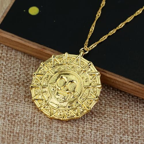 QYZXTH Fluch der Karibik Jack Sparrow Aztec Münze Numismatische Münzen Wohnaccessoires nostalgisches Souvenir Russische antike Münzen-xl0127