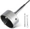 hsawbit Foret de carottage SDS de 125 mm avec tige SDS de 220 mm – Scie-cloche pour maçonnerie – Scie-cloche pour béton, brique, mur, pierre