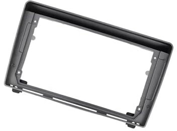 THOQUP Marco de Radio 9 Pulgadas Apto for Peugeot 407 2004-2009 2Din1din Marco de DVD del Coche Adaptador de conexión de Audio Kits de Ajuste Reproductor de Radio Doble DIN Conveniente(Grey Frame)