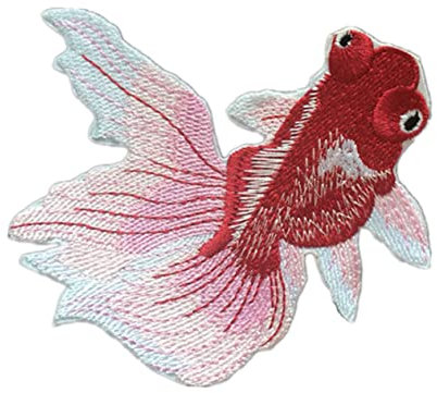 DIYEAH 6 Stück Bunte Bestickte Goldfisch Pailletten Patches Stoffflicken Zum Nähen Selbstgemacht Kleidung Applikationen Für Jeansjacken Schuhe Taschen