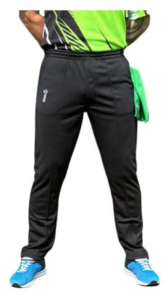 Rink Unisex Sports Bowls Trousers (Black, XXX Large waist, 33 leg)
