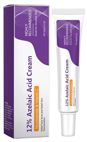Crema Acido Azelaico, 12% Siero Acido Azelaico, Macchie Idratante Trattamenti Crema Viso Acidos Azelaicos, Illuminando Macchie Acnes Siero Faziali Cremas Cura Pelle, Per Tutti Tipi Pelle