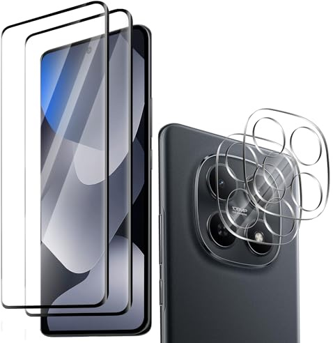 2+2 Pezzi Pellicola Protettiva Compatibile per Xiaomi Redmi Note 15 5G