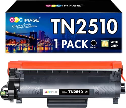 TN2510 TN2510XL Kompatibel für Brother TN2510 Toner HL-L2400dwe Toner | für Brother MFC-L2860DWE Toner MFC-L2800DW MFC-L2827DW MFC-L2835DW DCP-L2660DW DCP-L2620DW DCP-L2627DW (Schwarz, 1er-Pack)