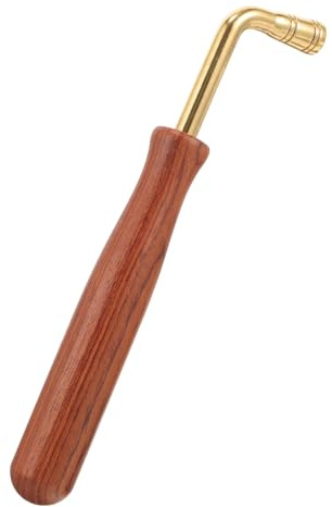 Hoement Professioneller Schraubenschlüssel Stimmgerät für Hackbrett und Klavier mit L förmiger Struktur Holz Metall Material und Komfortablem Griff für Präzises Stimmen