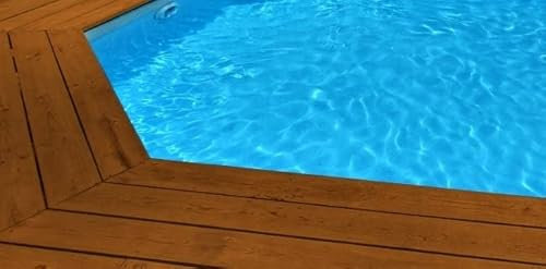 PISCINEO Liner 75/100 pour Piscine Cristaline Octogonale 404 x 94