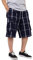 Shaka Wear Herren Cargo Shorts - Casual Plaid Relaxed Loose Fit Elastische Taille Multi Pocket Pants Regular Big S~5XL, Marineblau, Groß