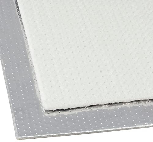 DL-Racing 100x100cm Hitzeschutzmatte Aluminium Fiberglas 5mm ca. 1000 °C