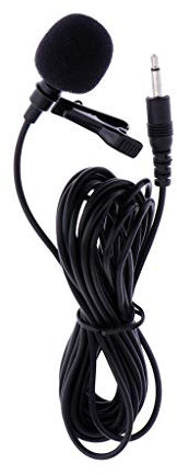 Shiwaki Microphone à Condensateur Professionnel De Micro-Cravate Lavalier Câblé pour Violon De Guitare