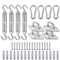 Boerni M6 Heavy Duty Sun Shade Sail Hardware Kit for Garden Rectangle and Square Sun Shade Sail Installation, Awning Attachment Set - 304 Stainless Steel Sun Shade Sail Fixing Kit