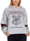 Harry Potter Damen Crop Hoodie Hogwarts School Wappen mit Kapuze grau - L