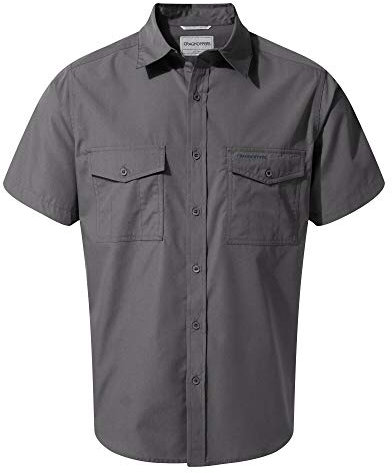 Craghoppers Herren Kiwi-Kurzarmhemd Wander-Shirt, Ombre Blue, S EU