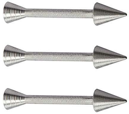 Cabilock 3pcs Decorating Stick Tools for Cake Baking Aluminium Alloy Flower Nail Icing Sticks Baking Pastry Cone Holder and Cake Piping Rod