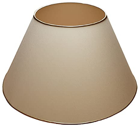 Lampenschirm 500x220x270 mm unterer Durchmesser x oberer Durchmesser x Höhe | Baumwolle ecru (creme) | Für E27 Fassung (groß)