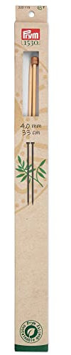 Prym 222115 Jackenstricknadeln Prym 1530, 33 cm, 4 mm, Holzfarben