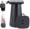 Hesanzol Tragbarer Klapphocker, Mini Teleskophocker Faltbar Campinghocker für Outdoor Camping Reisen Picknick Garten Grillen Fischen Wandern, Belastung 400 lb (Black)