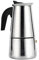 Jenngaoo Caffettiera Espresso, 2/4/6/9 Tazze Moka Portatile in Acciaio Inox Caffettiera caffè Espresso Italiano per Fornelli a Gas, Piano Cottura e Induzione(4 Tazze - 200ml)