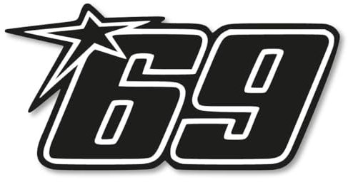 Startnummer 69 Aufkleber 6 Größen 21 Farben Hayden sixtynine Sticker Racing Bike - Made in Germany - Stickerfreaks - ORACAL - Kupfer - Vinyl - Outdoor - Motorradaufkleber - Sticker