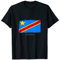 Congo Kongo Fahne Afrika Flagge Kongolesen Fußball T-Shirt
