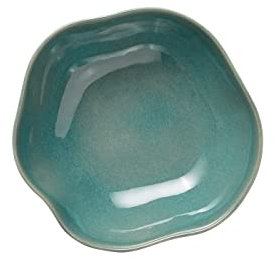 ROCKZZERO Salatschüssel - Steingut, spülmaschinenfest und temperaturbeständig - Bowl aus umweltfreundlichen Rohstoffen - Grün - 28 cm Durchmesser - 10 cm Höhe - 2100 ml