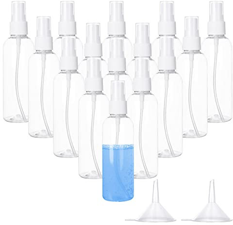 MIVIDE 20pcs Flacon Vaporisateur 100ml, Flacon Spray Vide Plastique, Vaporisateur Vide Transparent Réutilisable pour Voyage, Nettoyage, Parfum, Soin Peau (100ML)