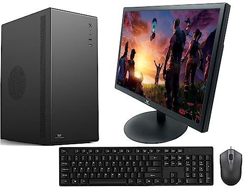 Gaming PC OptiPlex Desktop Computer i7 3770 16GB RAM 256GB SSD + 1TB HDD + GT710 2GB 19” Refurb TFT + Gaming Keyboard & Mouse Windows 10 Pro VenoScorp V200 Computer Bundle (Renewed)