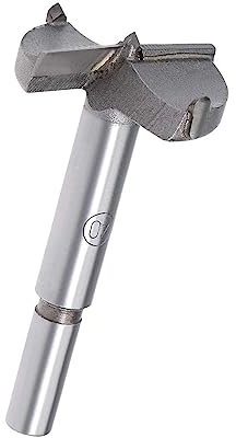 TOP-VIGOR 40mm Forstner Drill Bit, Tungsten Carbide Wood Auger Drill Bit Hole Saw Opener for Woodworking Hinge Hole Drilling Boring Bit Cutter Grey