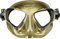 C4 Umberto Pelizzari – Linie Flare Freediving Glam – Flossen – Masken – Schnorchel Sideral und Aurea Apnoe Unterwasserfischen (Maske, Goldenes Aurea, Einheitsgröße)