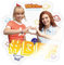 Spreadshirt Bibi & Tina Einfach Anders BFF Beste Freunde Sticker Aufkleber, 10 x 10 cm, Transparent glänzend