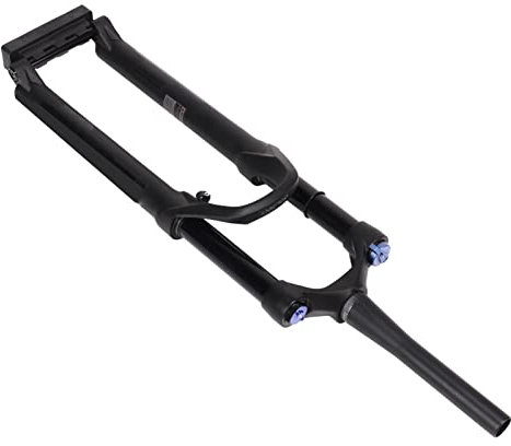 Otufan Fourche à Suspension pour Vélo De 29 Pouces, Fourche De 4,3 Pouces à Ouverture Au Pied en Alliage D'aluminium Absorbant Les Chocs Anti-Choc 140 Coups Fourche VTT pour Vélo De Route VTT