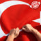Anley Drapeau de Turquie double face indéchirable 3 plis 0,9 x 1,5 m – en-tête en toile et infroissable – Les drapeaux nationaux turcs les plus solides et les plus durables 0,9 x 1,5 m