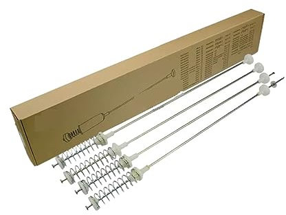 MiJob Compatible con Piezas de Lavadora Samsung, Varilla de suspensión de Amortiguador, 65cm, DC97-16500N (Juego de 4 Uds.)(63.5CM)