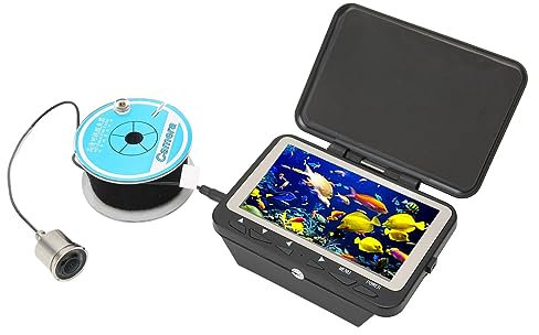 Ecoscandaglio Visivo, Protezione Solare, Telecamera da Pesca Visiva Ecoscandaglio Subacqueo Scocca in Acciaio Inossidabile Antivibrazione Materiale Durevole Ecoscandaglio