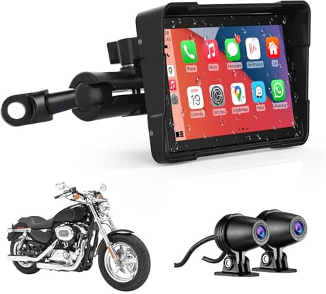 5 Zoll Motor CarPlay Portable Motobike Audio Auto Apielen GPS Navigation für Dual Bluetooth