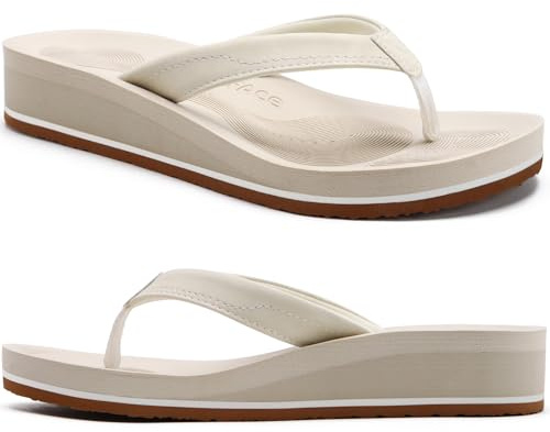 COFACE Flip Flops for Women Comfortable Arch Support Thong Sandals