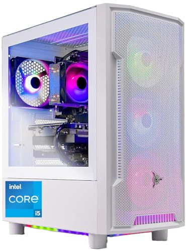 Skytech Gaming Archangel Desktop PC, Intel i5 14400F 2.5 GHz (4.7GHz), NVIDIA RTX 4060 Ti 8GB, SSD NVMe de 2TB, 16GB DDR5 RAM 5200, 650W Gold PSU, Wi-Fi, Win 11