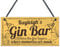 Red Ocean Personalised Gin Bar Signs - Gin Gifts for Women Gin Lovers - Home Bar Sign Gifts For Her - Home Pub Shed Bar Man Cave Home Bedroom Office Kitchen Gift - Gifts For Gin Lovers