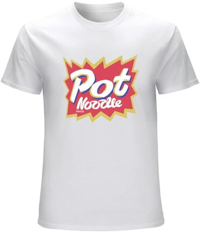 Lectoure Pure Men's Dreamed Pot Noodle Instant Snack designClassic T-Shirt Plus Size t Shirts Aesthetic Clothes Anime White XXL