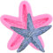 XMOLDNMS Stampo in silicone a forma di stella marina per cioccolato e caramelle, decorazione per torte a tema marino, topper per cupcake, argilla polimerica