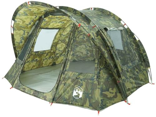 vidaXL Angelzelt 2 Personen Tarnmuster Wasserdicht, Campingzelt, Gartenzelt, wasserdichtes Zelt, Zelt, Wanderzelt, Zelt wasserdicht, 2 Personen Zelt